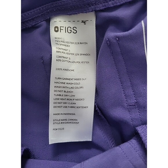 Figs Zamora joggers scrub pants in color amethyst purple size XS Petite length - Picture 4 of 14